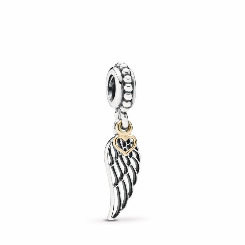 Pandantiv De Talisman Pandora Love & Guidance Dangle Angel Wing (NtFam3Aj)